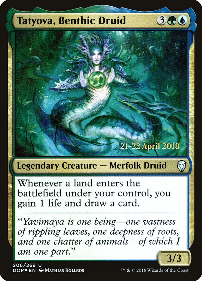 Tatyova, Benthic Druid [Dominaria Prerelease Promos] | Card Merchant Takapuna