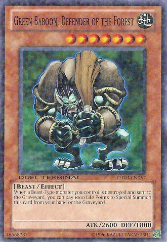 Green Baboon, Defender of the Forest [DT03-EN057] Common | Card Merchant Takapuna