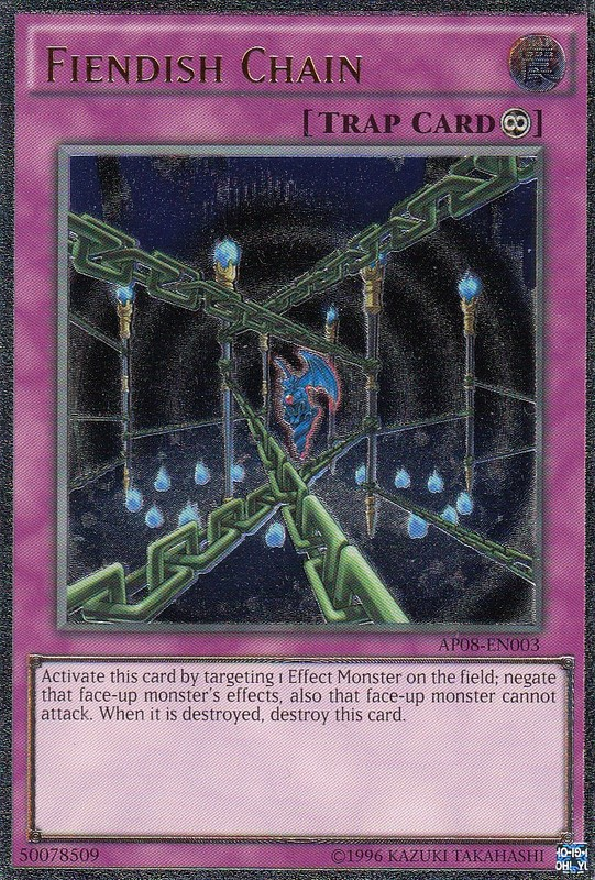 Fiendish Chain [AP08-EN003] Ultimate Rare | Card Merchant Takapuna