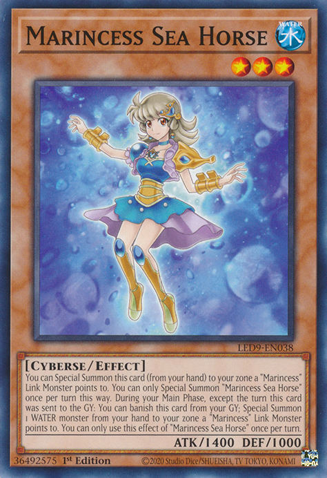 Marincess Sea Horse [LED9-EN038] Common | Card Merchant Takapuna