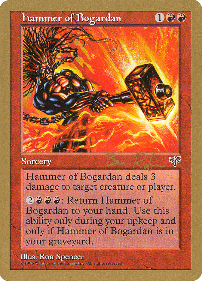 Hammer of Bogardan (Ben Rubin) [World Championship Decks 1998] | Card Merchant Takapuna