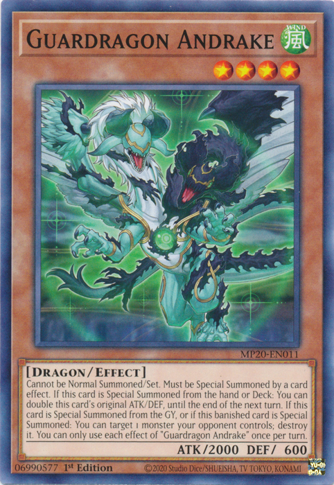 Guardragon Andrake [MP20-EN011] Common | Card Merchant Takapuna