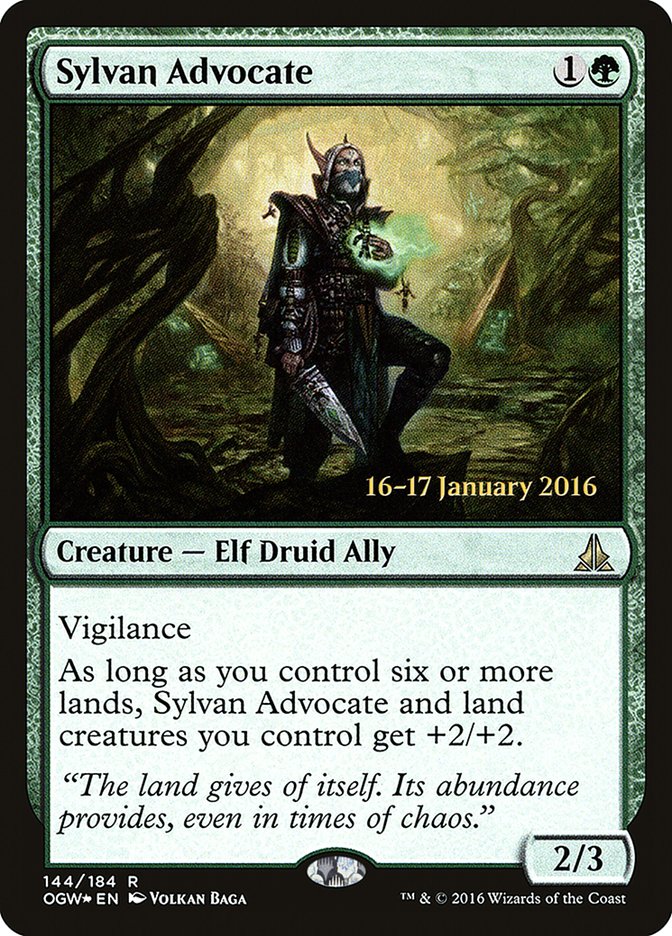 Sylvan Advocate [Oath of the Gatewatch Prerelease Promos] | Card Merchant Takapuna