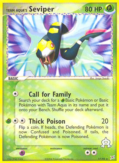 Team Aqua's Seviper (17/95) [EX: Team Magma vs Team Aqua] | Card Merchant Takapuna