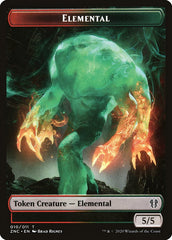 Elemental (008) // Elemental (010) Double-Sided Token [Zendikar Rising Commander Tokens] | Card Merchant Takapuna