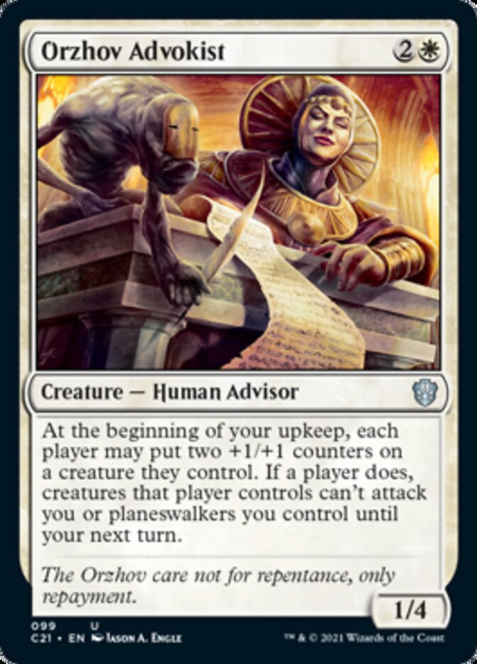 Orzhov Advokist [Commander 2021] | Card Merchant Takapuna