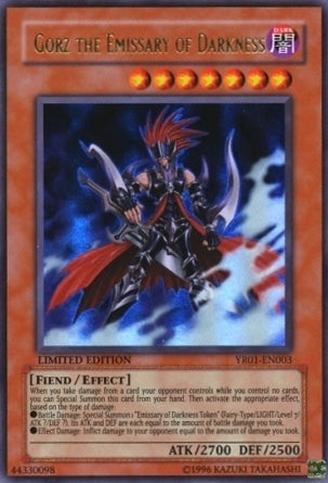 Gorz the Emissary of Darkness [YR01-EN003] Ultra Rare | Card Merchant Takapuna