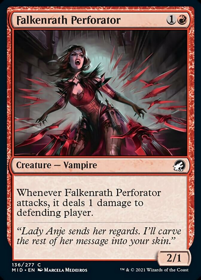 Falkenrath Perforator [Innistrad: Midnight Hunt] | Card Merchant Takapuna