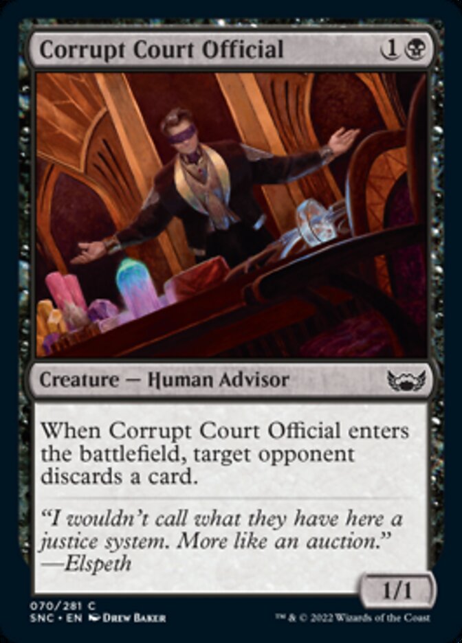 Corrupt Court Official [Streets of New Capenna] | Card Merchant Takapuna