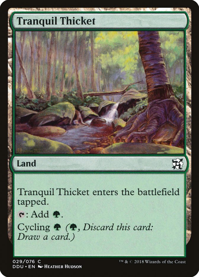 Tranquil Thicket [Duel Decks: Elves vs. Inventors] | Card Merchant Takapuna