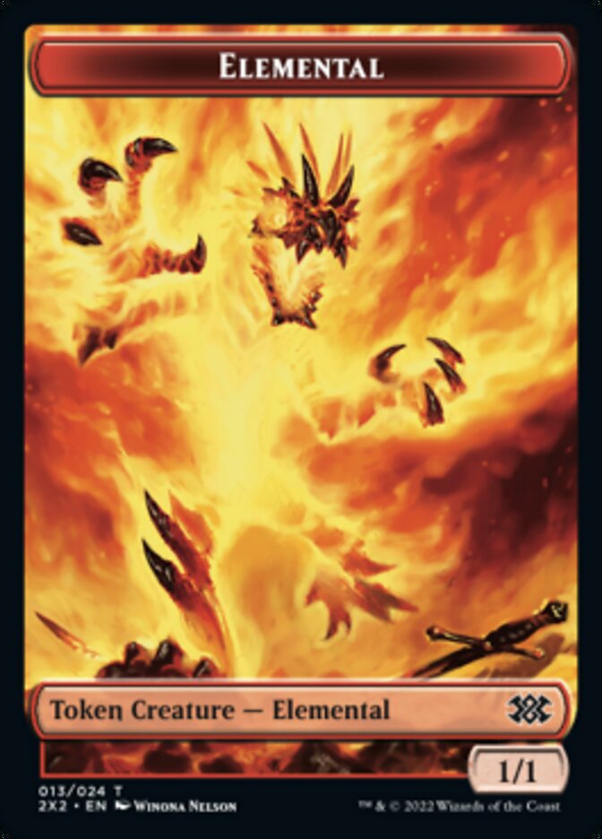 Elemental // Spirit (008) Double-Sided Token [Double Masters 2022 Tokens] | Card Merchant Takapuna