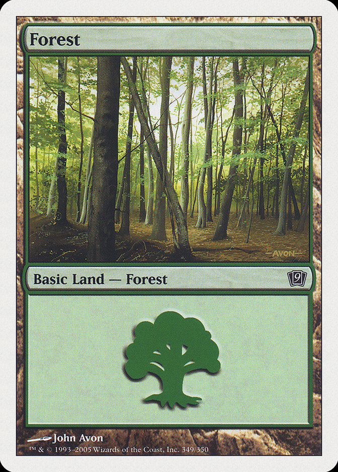 Forest (349) [Ninth Edition] | Card Merchant Takapuna