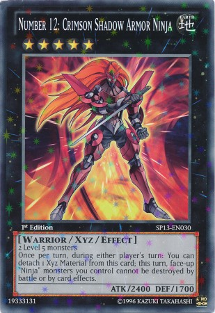 Number 12: Crimson Shadow Armor Ninja [SP13-EN030] Starfoil Rare | Card Merchant Takapuna