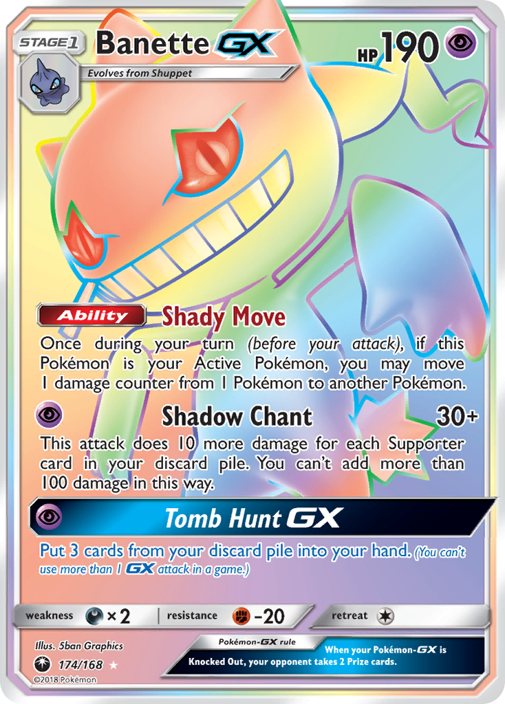 Banette GX (174/168) [Sun & Moon: Celestial Storm] | Card Merchant Takapuna