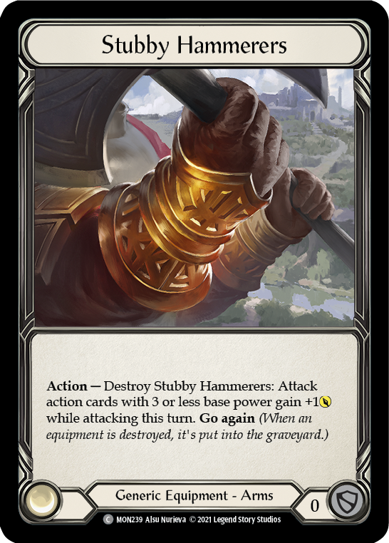 Stubby Hammerers [MON239] (Monarch)  1st Edition Normal | Card Merchant Takapuna