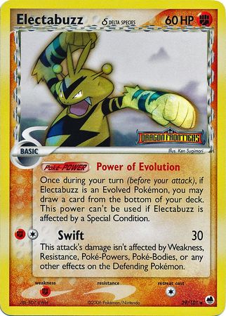 Electabuzz (29/101) (Delta Species) (Stamped) [EX: Dragon Frontiers] | Card Merchant Takapuna