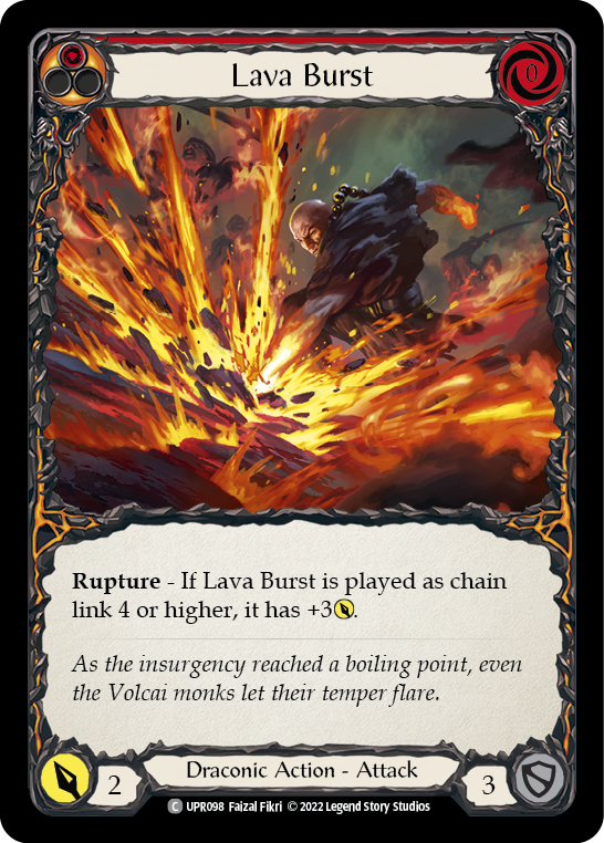 Lava Burst [UPR098] (Uprising)  Rainbow Foil | Card Merchant Takapuna