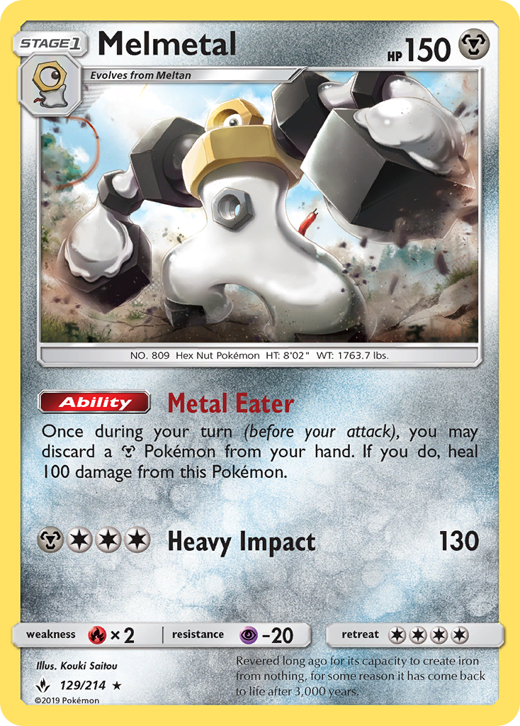 Melmetal (129/214) [Sun & Moon: Unbroken Bonds] | Card Merchant Takapuna