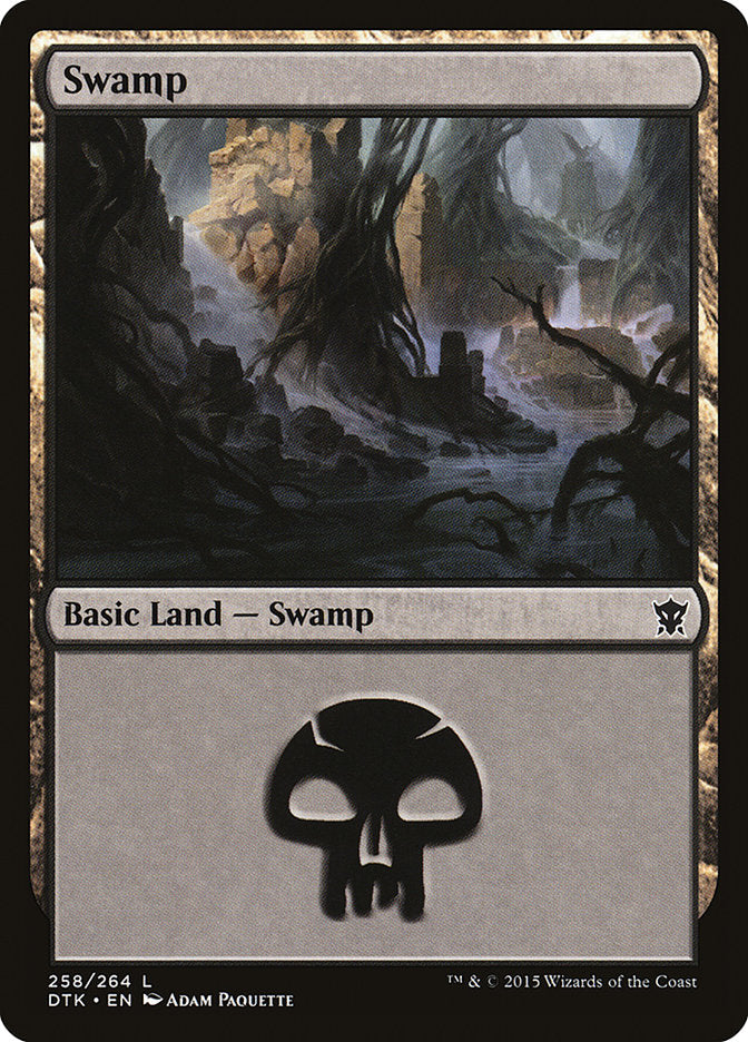 Swamp (258) [Dragons of Tarkir] | Card Merchant Takapuna