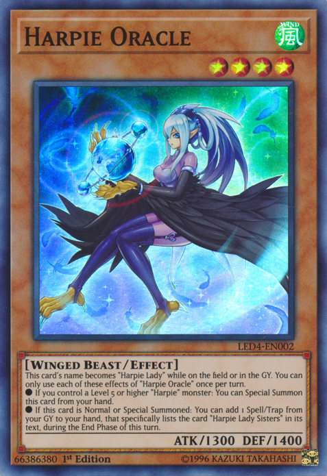 Harpie Oracle [LED4-EN002] Super Rare | Card Merchant Takapuna