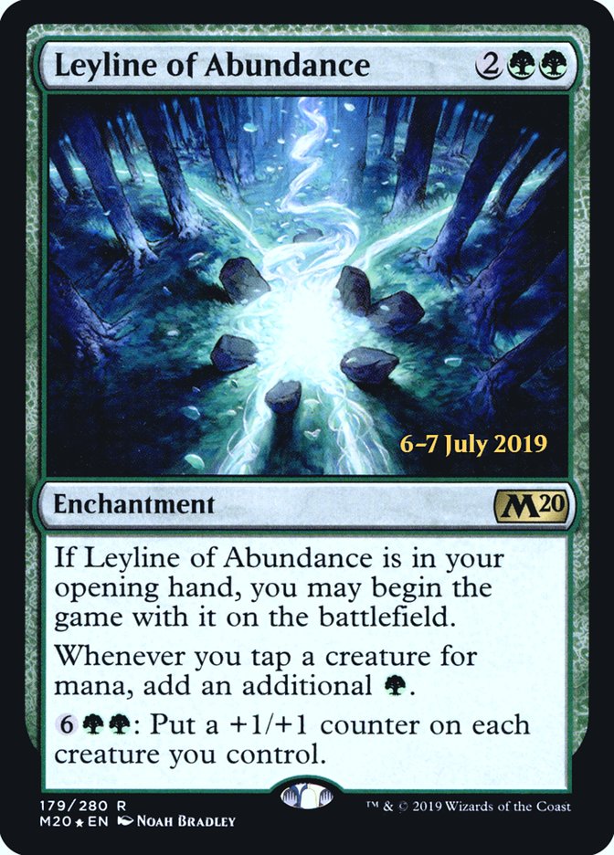 Leyline of Abundance [Core Set 2020 Prerelease Promos] | Card Merchant Takapuna