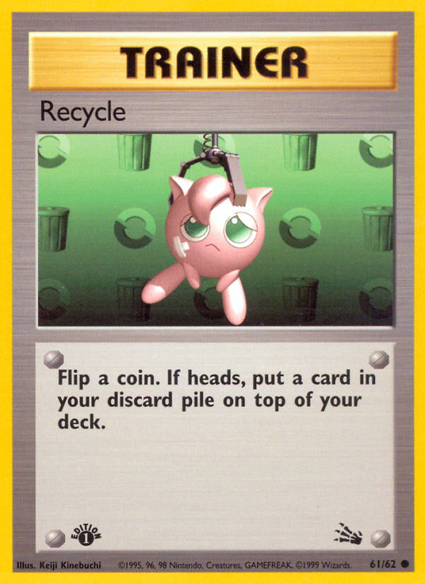 Recycle (61/62) [Fossil 1st Edition] | Card Merchant Takapuna