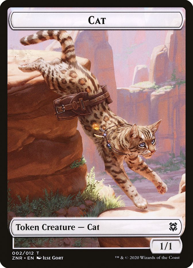 Cat Token [Zendikar Rising Tokens] | Card Merchant Takapuna