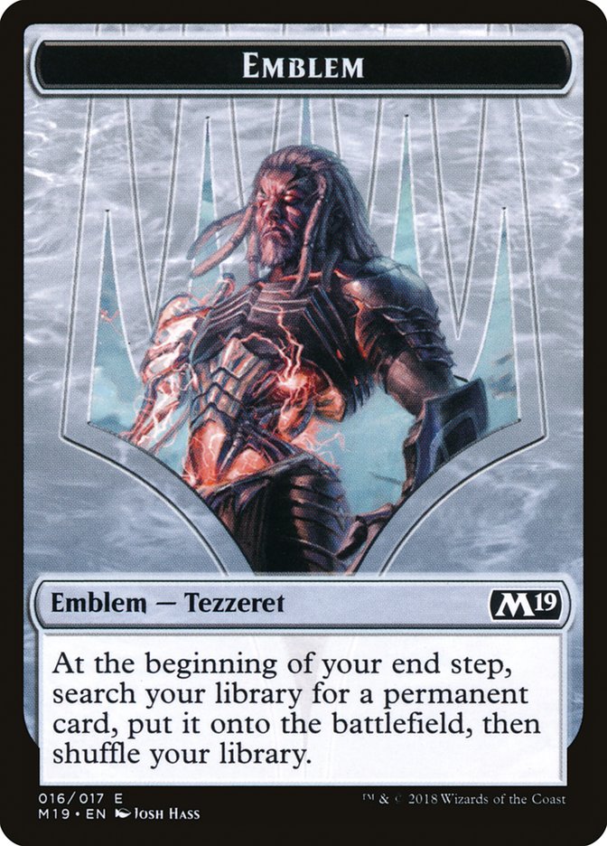 Tezzeret, Artifice Master Emblem [Core Set 2019 Tokens] | Card Merchant Takapuna