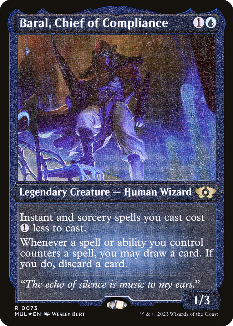 Baral, Chief of Compliance (Foil Etched) [Multiverse Legends] | Card Merchant Takapuna