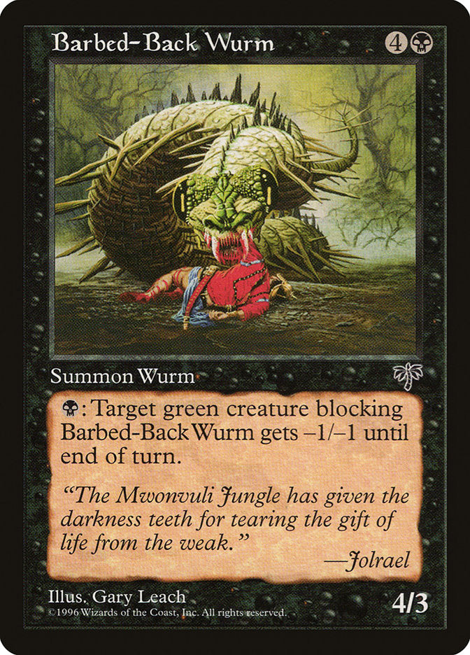 Barbed-Back Wurm [Mirage] | Card Merchant Takapuna