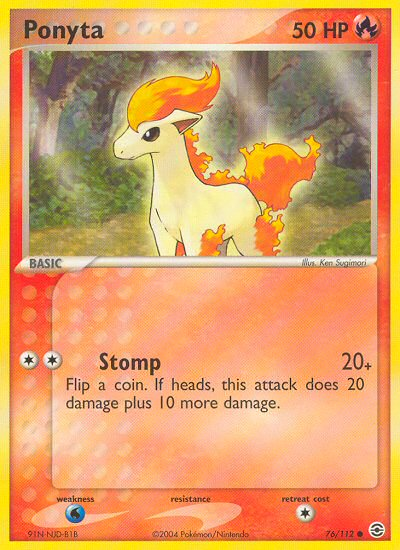 Ponyta (76/112) [EX: FireRed & LeafGreen] | Card Merchant Takapuna