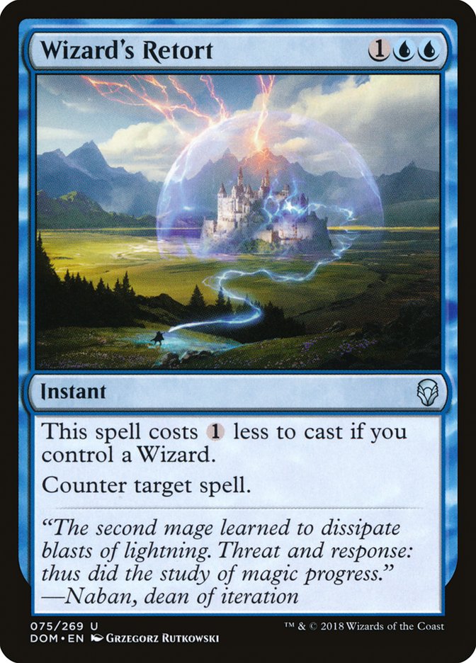 Wizard's Retort [Dominaria] | Card Merchant Takapuna