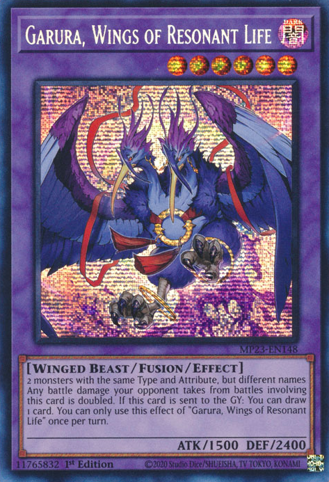 Garura, Wings of Resonant Life [MP23-EN148] Prismatic Secret Rare | Card Merchant Takapuna