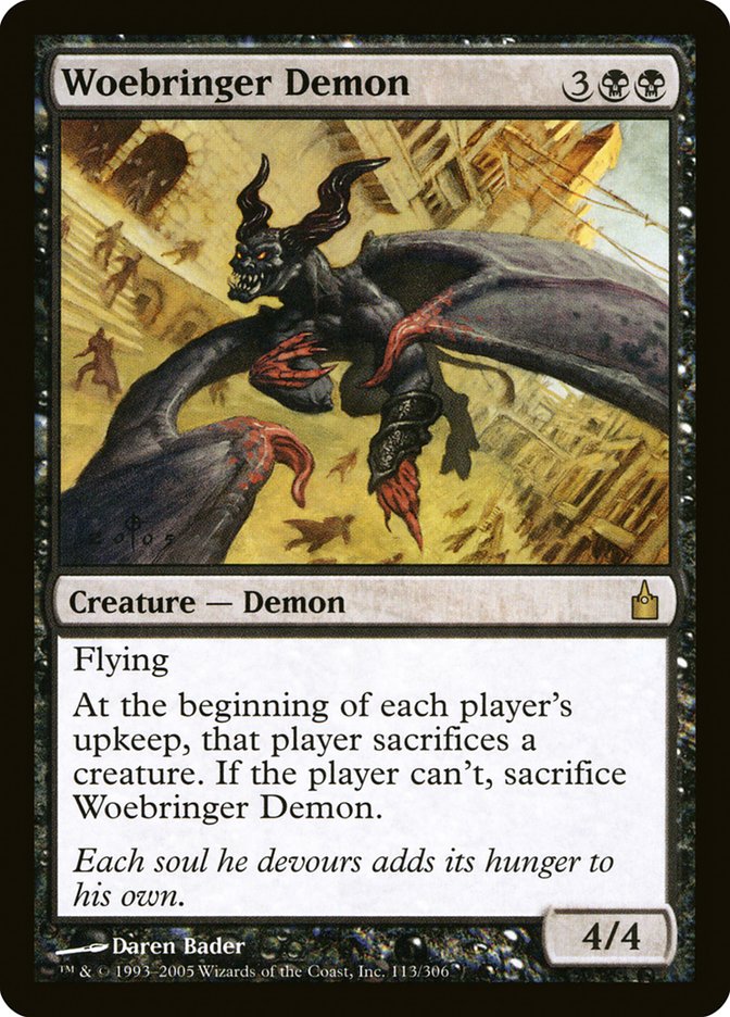 Woebringer Demon [Ravnica: City of Guilds] | Card Merchant Takapuna