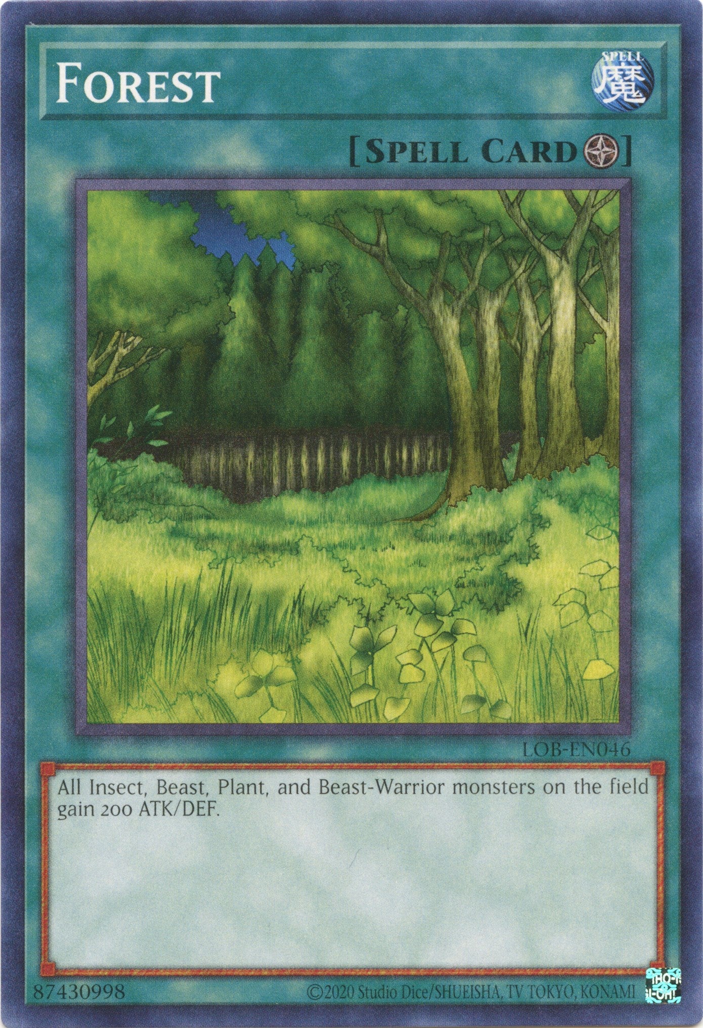 Forest (25th Anniversary) [LOB-EN046] Common | Card Merchant Takapuna