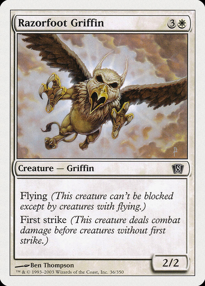 Razorfoot Griffin [Eighth Edition] | Card Merchant Takapuna