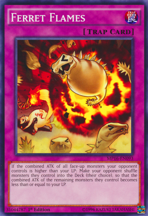 Ferret Flames [MP16-EN093] Common | Card Merchant Takapuna