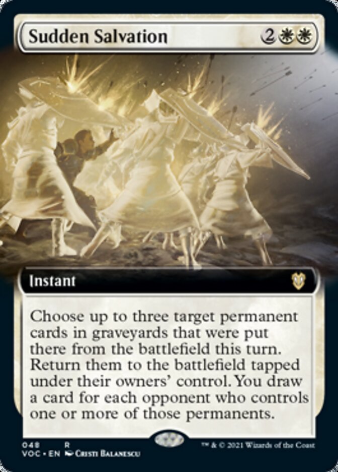 Sudden Salvation (Extended Art) [Innistrad: Crimson Vow Commander] | Card Merchant Takapuna