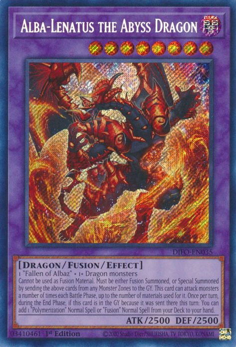 Alba-Lenatus the Abyss Dragon [DIFO-EN035] Secret Rare | Card Merchant Takapuna