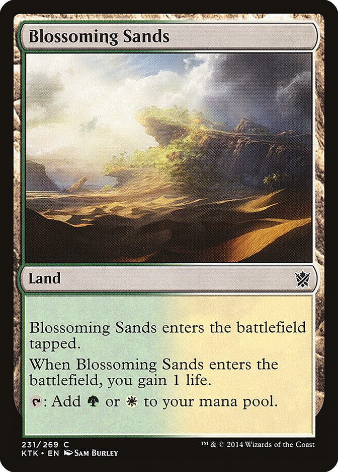 Blossoming Sands [Khans of Tarkir] | Card Merchant Takapuna