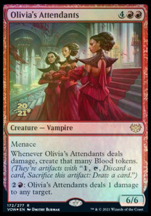 Olivia's Attendants [Innistrad: Crimson Vow Prerelease Promos] | Card Merchant Takapuna