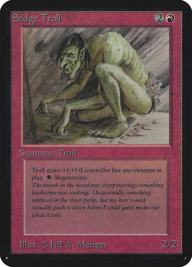 Sedge Troll [Alpha Edition] | Card Merchant Takapuna