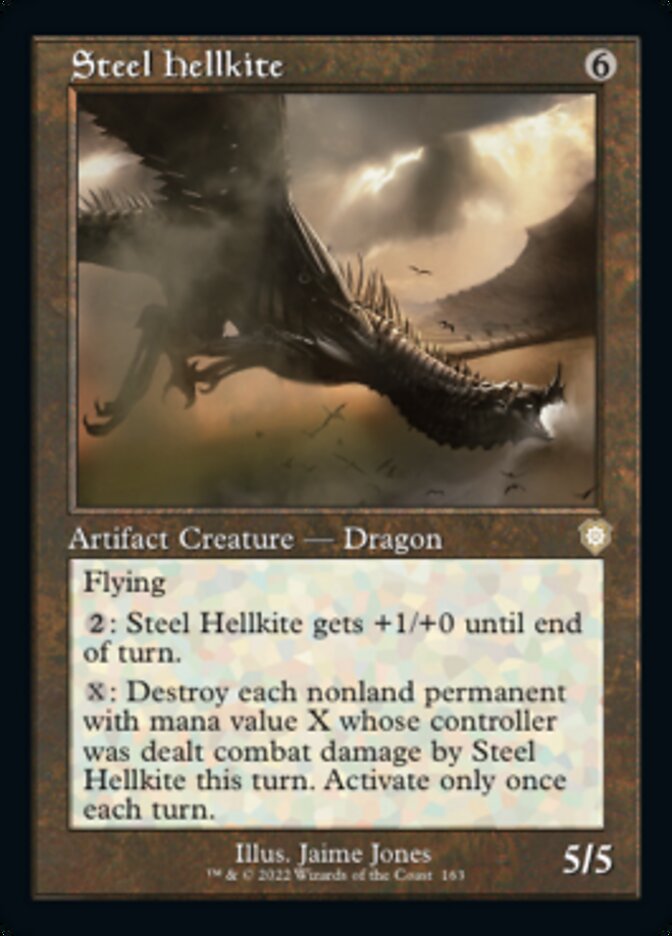 Steel Hellkite (Retro) [The Brothers' War Commander] | Card Merchant Takapuna