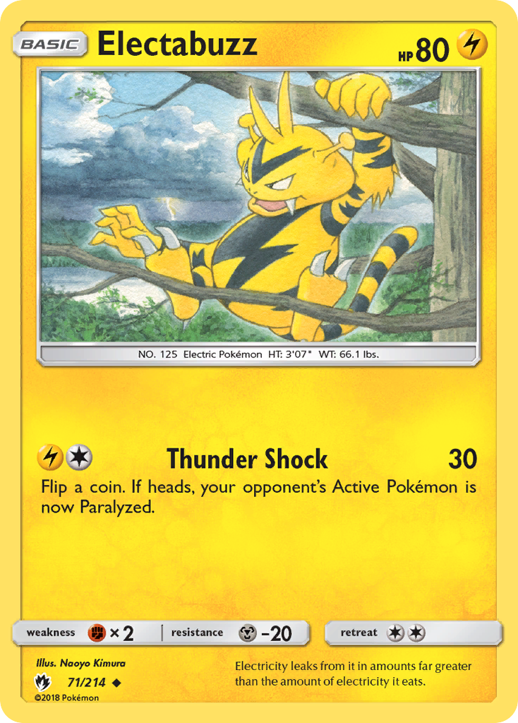 Electabuzz (71/214) [Sun & Moon: Lost Thunder] | Card Merchant Takapuna