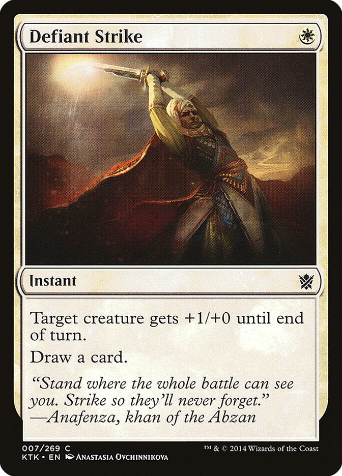 Defiant Strike [Khans of Tarkir] | Card Merchant Takapuna