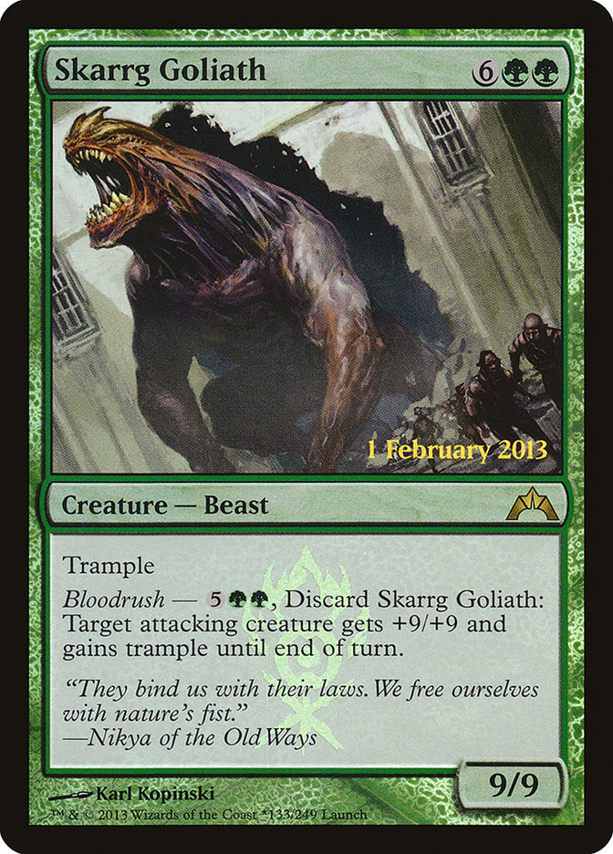 Skarrg Goliath (Launch) [Gatecrash Prerelease Promos] | Card Merchant Takapuna