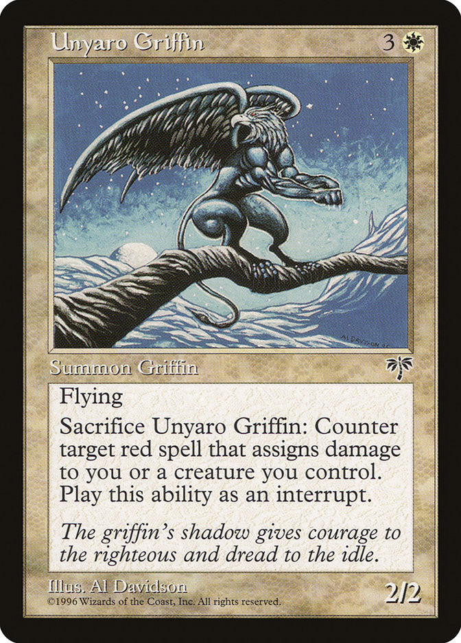 Unyaro Griffin [Mirage] | Card Merchant Takapuna