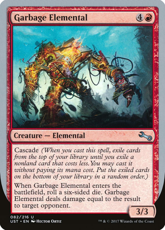 Garbage Elemental (3/3 Creature) [Unstable] | Card Merchant Takapuna