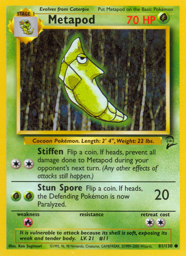 Metapod (81/130) [Base Set 2] | Card Merchant Takapuna