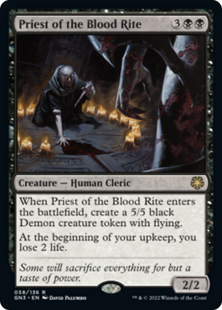 Priest of the Blood Rite [Game Night: Free-for-All] | Card Merchant Takapuna